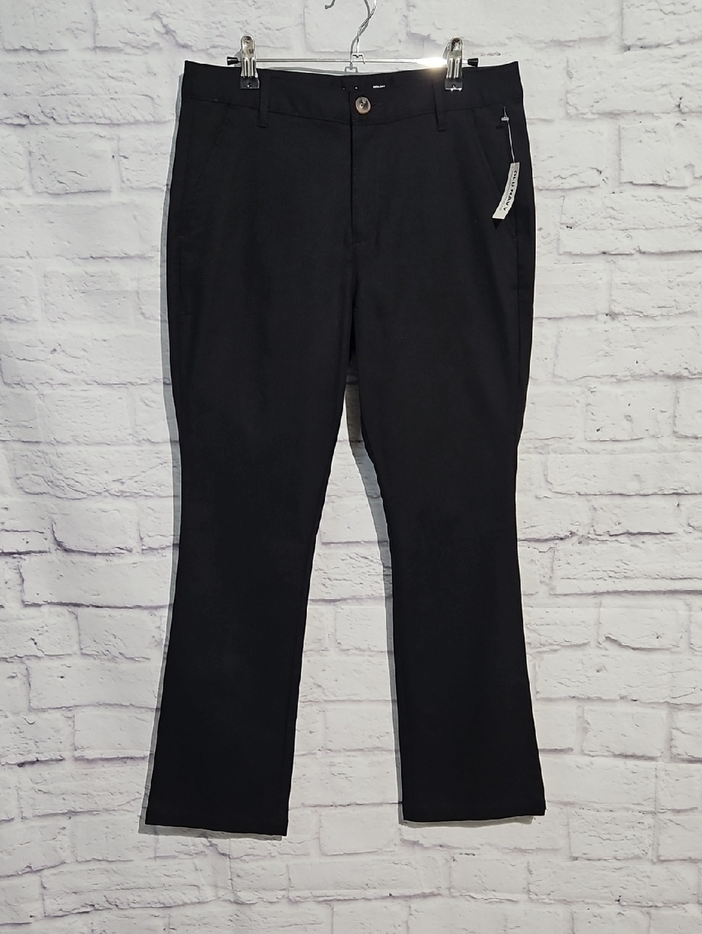 Old Navy Black High-Rise Flare Pants - Petite 8